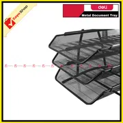 Deli 9181 Metal Document File Tray (3 Layer)_img_2