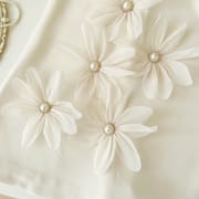 Kids Girls Summer Elegant Pearls Flower Sleeveless Korean Party Skirt (1 to 6 Years)_img_4