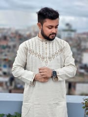 Premium Elite Chest embroidered panjabi code 718_img_0