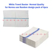 Cleaning cloth Towel Duster white Normal Quality for Norma use Random design pack of 6pcs_img_0