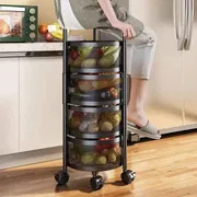 4 Layer Round Shape Kitchen Rack_img_0