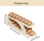 Automatic Rolling Egg Holder – Space-Saving 2-Layer Egg Storage Rack_img_3