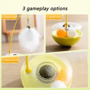 Interactive Tumbler Cat Toy – Endless Fun with Feather Play! 🐾 | Keep Your Cat Active & Entertained_img_1