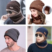 Winter Beanie Hat Scarf Set Warm Knit Hat | Price in BD_img_0
