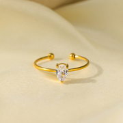 Waterdrop stone adjustable ring_img_0