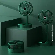 Portable Foldable USB Desk Fan – 3-Speed, Rechargeable, Quiet Cooling for Home & Travel_img_2