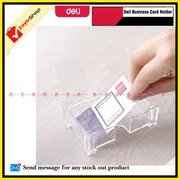 Deli Business visiting Card Holder /Card Box- Transparent 1 pcs_img_0