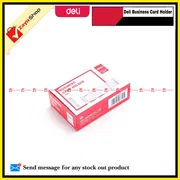 Deli Business visiting Card Holder /Card Box- Transparent 1 pcs_img_1
