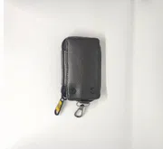 KroyShala 100% Leather Key Ring Wallet for Men – Zipper Keychain Pouch for Bikers, Car, Bike, Home, Office – Cat Style Design_img_4