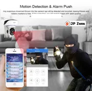 3 Antenna V380 2MP Full HD WIFT IP Camera - Q5Y 360 Degree Two-way Voice Camera_img_5