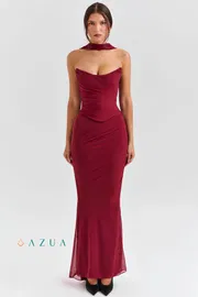 Hallie Corset Mesh Halter Top_img_5