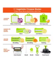 GearUP 14-in-1 Multifuction Vegetable and Fruits  Cutting Slicer & Chopper_img_1