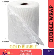 Bubble Wrap | Packaging Material | Single Side Bubble 3mm Bubble Size | Width 43 Inch Premium Quality >1<Meter Price_img_0