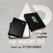 Mont Blanc Genuine Leather B-Fold Wallet With OG Box_img_3