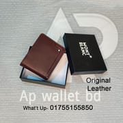 Mont Blanc Genuine Leather B-Fold Wallet With OG Box_img_4