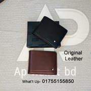 Mont Blanc Genuine Leather B-Fold Wallet With OG Box_img_1