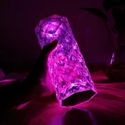 16 Colors Crystal Night Light LED Touch Projection Table Lamp Rose Remote Dimmable USB Romantic Atmosphere Light for Decor Home_img_16