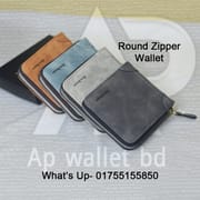 Men Bense Round Zipper Premium Wallet With Box_img_0