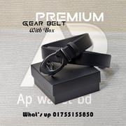 Coach Premium Original Leather Gear Buckle Belt With Box_img_1