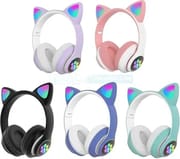 CAT STN-28 Wireless Bluetooth Headset with LED Glowing Cat Ears | Over-Ear Foldable Headphones | Price in BD_img_4