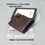 Gucci Original Leather Premium Slim Soft Wallet With Premium Box_img_3