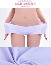 Women Ice Silk Non-trace Breathable High Waist Sexy Briefs Triangle Female Comfort_img_1