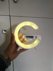 Smart Table Lamp with Wireless Charger, App Control,Sunrise WakeUp Light, RGB Lamp, Clock, Alarm, Mini Bluetooth Speaker, Dimmable Night Light Lamp Alarm Clock G63_img_3