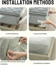 Smart Bedsheet Lock Holder for All Mattress Sizes (4 Pieces) – No More Sheet Slipping!_img_0