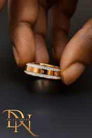 Fashion Trend Titanium Steel Rings for Women | Mixed Rose Gold Color-Preserving Rings_img_0