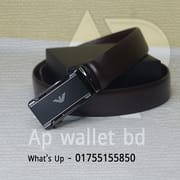 Armani Automatic Alloy Buckle Genuine Leather Belt with box_img_4