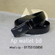Armani Automatic Alloy Buckle Genuine Leather Belt with box_img_3