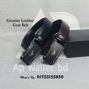 Armani Automatic Alloy Buckle Genuine Leather Belt with box_img_2