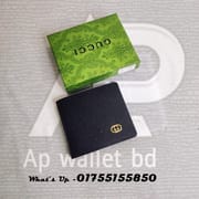 Gucci Emobossed Premium Short Black wallet with OG Box & Dust bag_img_4