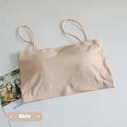 Ice Silk Crop Tops For Women Soft No Wire One-Piece Brassiere Seamless Beauty Bra Summer Wrap Chest Female Lingberries Bandeau Top_img_3