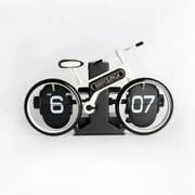 MidClock HY-F117 Retro Vintage Flip Desk Clock – Bicycle-Inspired Design | Price in BD_img_0