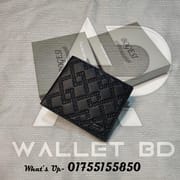 Bogesi Black Embossed Soft Wallet With Original Branding Box_img_0