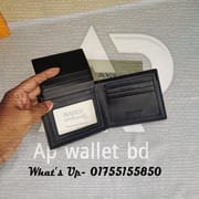 Bogesi Black Embossed Soft Wallet With Original Branding Box_img_1