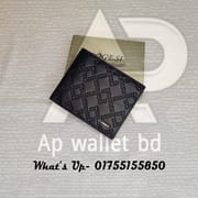 Bogesi Black Embossed Soft Wallet With Original Branding Box_img_3