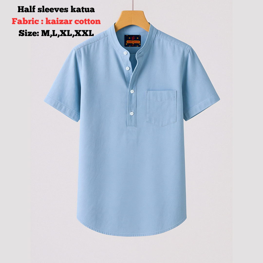 Kaijar Cotton Half Sleeves Katua For Men_img_0