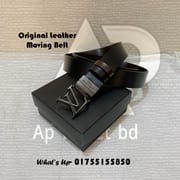 Louis Vuitton Genuine Leather Moving Buckle Belt With Box_img_3