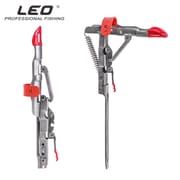 Leo the fourth generation automatic pole lifting bracket Fishing Rod mount Stainless Steel Rod Stand for Ground Support Brackets, Adjustable Fish Rod Holders for Bank Ground Fishing_img_2