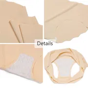 Women Ice Silk Traceless ultra-thin Wave Girls Comfortable Breathable Solid Color mid Waist Triangle Underwear  Breathable Briefs Cozy Lingerie Soft Comfortable Underpants_img_1