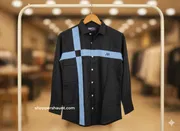New trendy Block print shirt Black_img_1