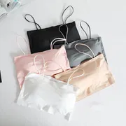 Ice Silk Crop Tops For Women Soft No Wire One-Piece Brassiere Seamless Beauty Bra Summer Wrap Chest Female Lingberries Bandeau Top_img_0