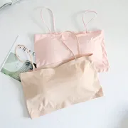 Ice Silk Crop Tops For Women Soft No Wire One-Piece Brassiere Seamless Beauty Bra Summer Wrap Chest Female Lingberries Bandeau Top_img_7