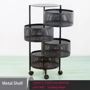 4 Layer Round Shape Kitchen Rack_img_2
