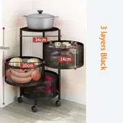 4 Layer Round Shape Kitchen Rack_img_3