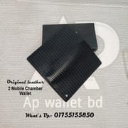 Mont Blanc Duble Mobile Chamber Original Leather Long Wallet With Box_img_3