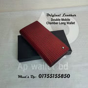 Mont Blanc Duble Mobile Chamber Original Leather Long Wallet With Box_img_6