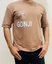 Gonji Printed Drop Shoulder – Classic Brown_img_1